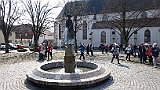 27 Samstagspilgern 2.Etappe, Lingenfeld - Rülzheim, Germersheim, Jakobsbrunnen.JPG