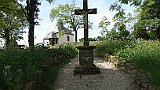 215-29 Wandern 30.5.2015 Samstagspilgern, 4. Etappe Landau - Klingenmünster, Kapelle, Wegekreuz Kleine Kalmit.JPG