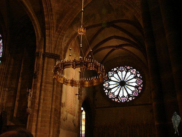 Rosette in Eglise Saint Pierre et Paul in Wissembourg 