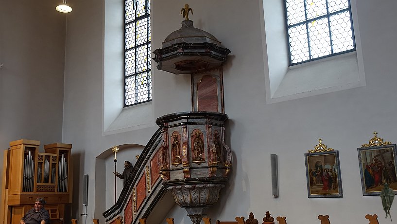 Kanzel in der Stiftskirche Klingenmünster