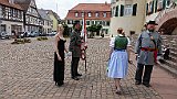 218-20 Wandern 27.6.15 Samstagspilgern 5. Etappe Klingenmünster - Wissembourg, Bergzabern, Hochzeit Südstaatler.JPG