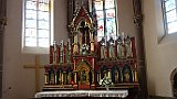 230-54 Wandern 26.9.15 Samstagspilgern Haguenau - Brumath, Altar Kirche in Weitbruch.JPG