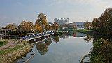 235-25 Wandern 31.10.15 Samstagspilgern Vendenheim - Strasbourg, Rhein-Marne-Kanal, Europaparlament.JPG